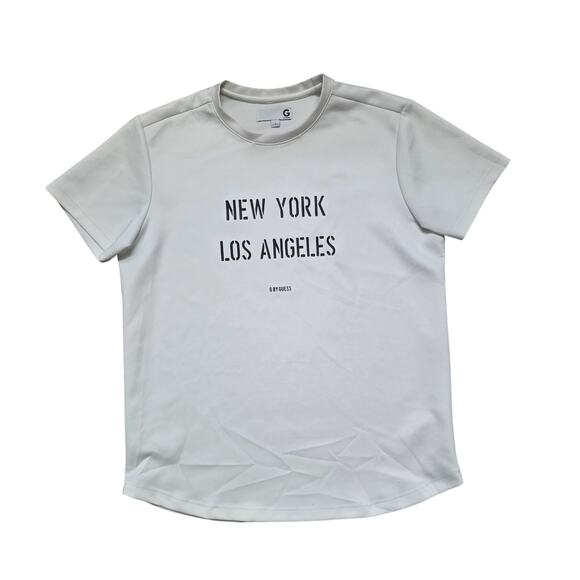 G by Guess New York Los Angeles T-Shirt Men’s M White Graphic Casual Tee - Picture 1 of 7